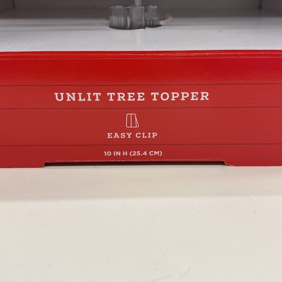 Wondshop Unlit Christmas Tree Topper with Easy Clip - Picture 4 of 4